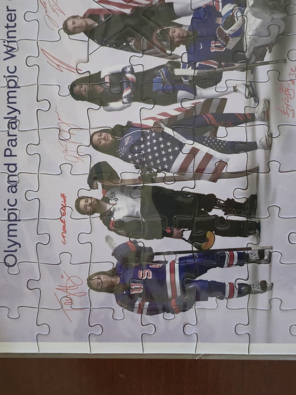 Xfinity Olympic Team Puzzle Poster - Patriotic Blue and White 150 Pieces